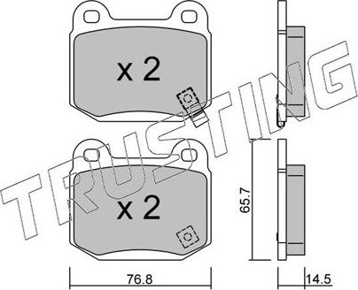 Тормозные колодки Trusting. Артикул 759.1