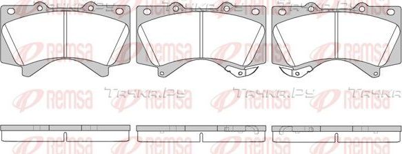 Тормозные колодки Remsa передние для Toyota Sequoia II 2007-2026. Артикул 1271.02