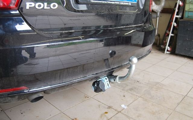Фаркоп Лидер-Плюс для Volkswagen Polo V 2009-2020. Быстросъемный шар. Артикул V125-BA