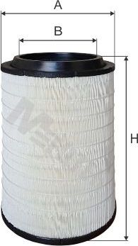 Воздушный фильтр MFilter для Neoplan Cityliner 2004-2026. Артикул A 814