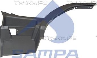Пороги Sampa левый для Volvo  FM7 1998-2001. Артикул 1830 0067