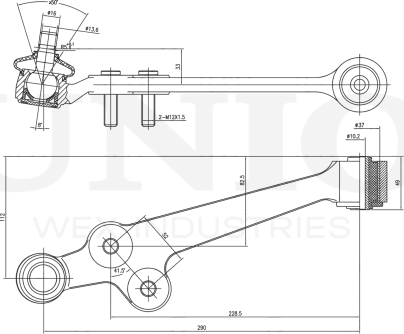 Рычаг подвески (Unio). Артикул SSP-40128