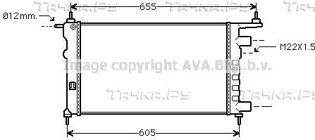 Вентилятор, мотор печки (отопителя) салона AVA. Артикул OL8674