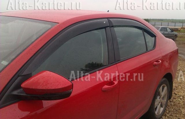 Дефлекторы Cobra Tuning Eurostandart для окон Skoda OctaviaI 2013-2020. Артикул SE21413