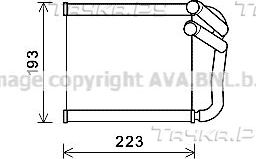 Радиатор отопителя (печки) AVA для Hyundai i30 III 2013-2026. Артикул KA6270