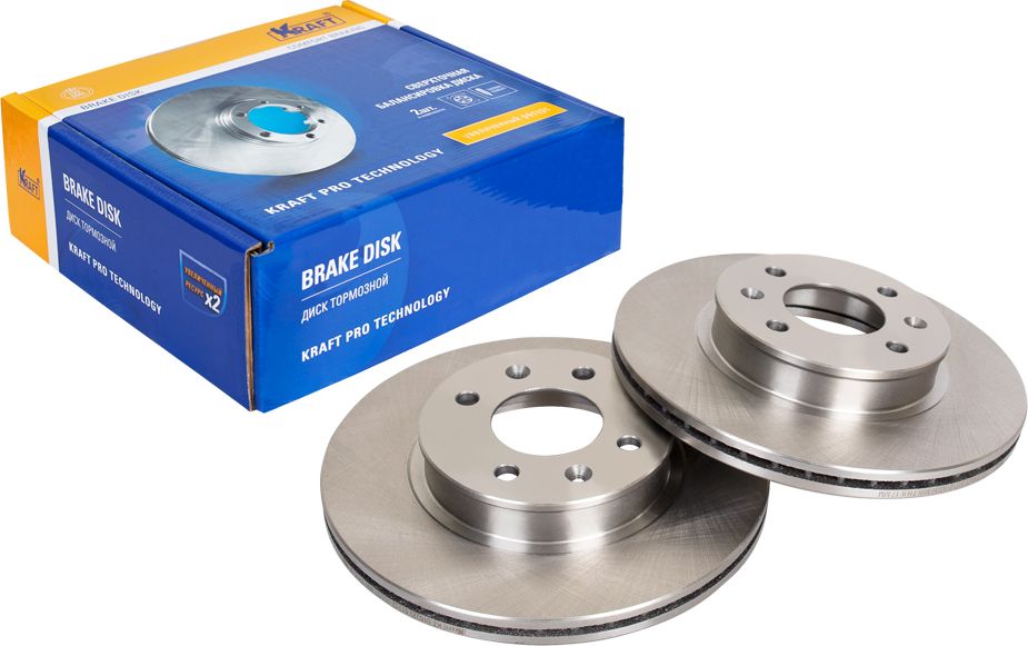 Диск тормозной HYUNDAI GETZ 02- перед. d-256mm c ABS (Kraft). Артикул KT016023