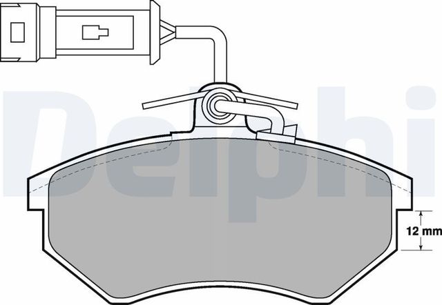 Тормозные колодки Delphi (Low-Metallic) передние для Audi A4 I (B5) 1994-2001. Артикул LP901
