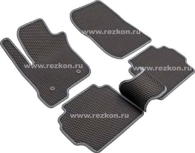Коврики Rezkon EVA для салона Ford Mondeo V 2015-2019 Серый кант. Артикул 9016025202