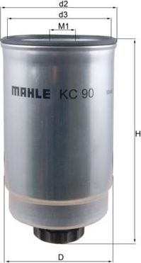 Топливный фильтр Mahle-Knecht. Артикул KC 90