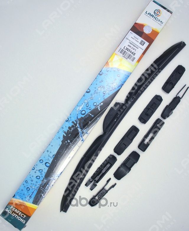 ЩЕТКА СТЕКЛООЧИСТИТЕЛЯ ГИБРИДНАЯ 480 ММ (1 ШТ.) (Lariomi). Артикул LWH48