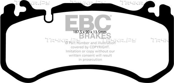Тормозные колодки EBC Brakes. Артикул DP41939R
