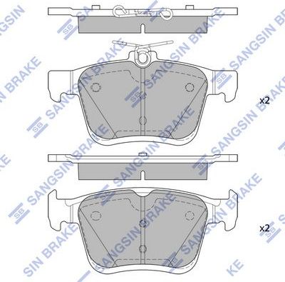 Тормозные колодки Sangsin Hi-Q. Артикул SP4298