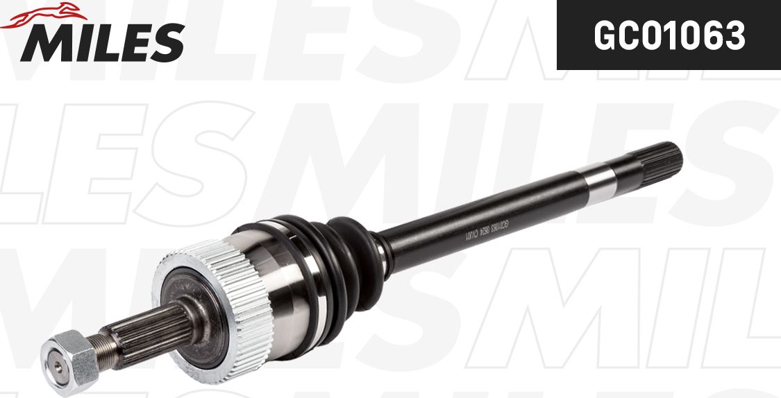 Полуось (привод в сборе, приводной вал) Miles. Артикул GC01063