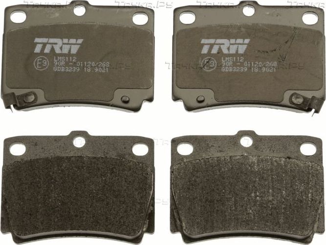 Тормозные колодки TRW COTEC задние для Mitsubishi Pajero II 1998-2000. Артикул GDB3239
