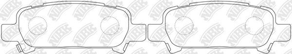 Тормозные колодки NiBK. Артикул PN7415