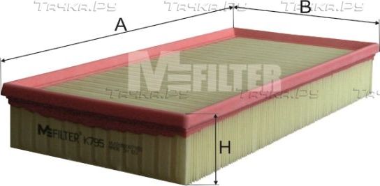 Воздушный фильтр MFilter для Volkswagen Touareg II 2010-2018. Артикул K 795