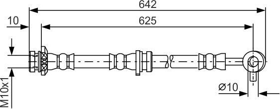 Тормозной шланг Bosch. Артикул 1 987 481 572