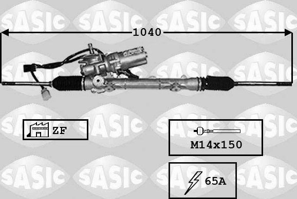 Рулевая рейка Sasic для Peugeot 1007 2005-2009. Артикул 7170024