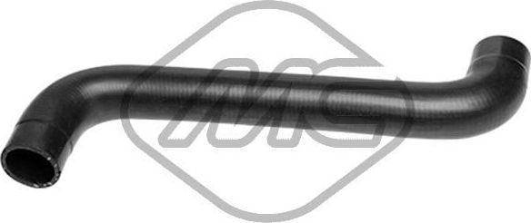 Патрубок радиатора (системы охлаждения) Metalcaucho (резина). Артикул 98462