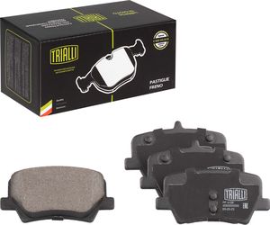 Тормозные колодки Trialli (Low-Metallic) задние для Geely Tugella I 2020-2025. Артикул PF 4128