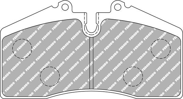 Тормозные колодки FERODO RACING DS2500 для Porsche 968 1991-1995. Артикул FCP560H