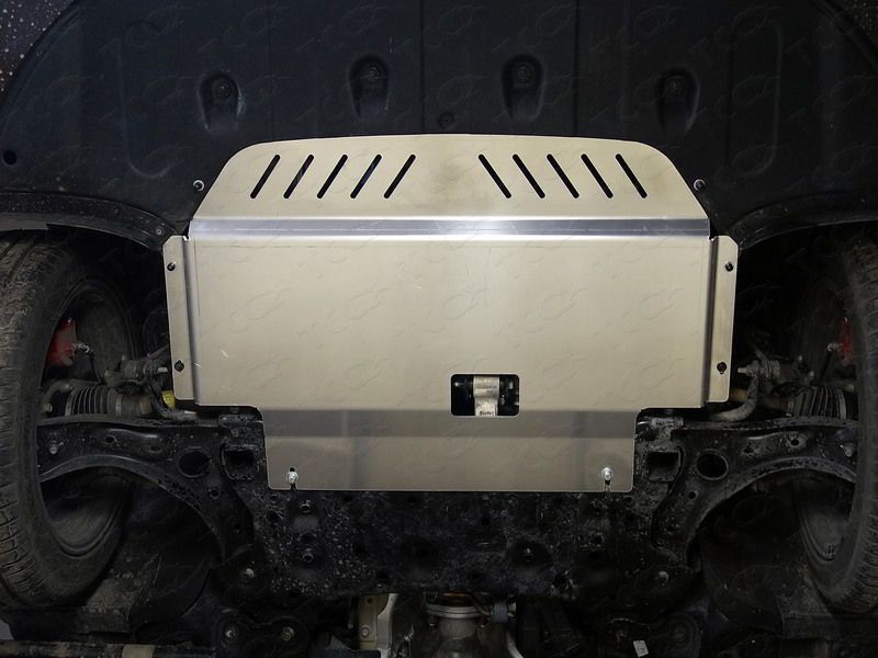 Защита алюминиевая ТСС (4 мм) для картера и КПП Kia Optima IV 2015-2020. Артикул ZKTCC00305