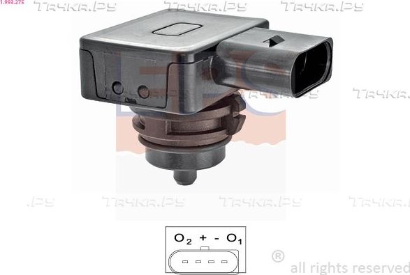 Датчик абсолютного давления (ДАД, MAP) EPS Made in Italy - OE Equivalent. Артикул 1.993.275