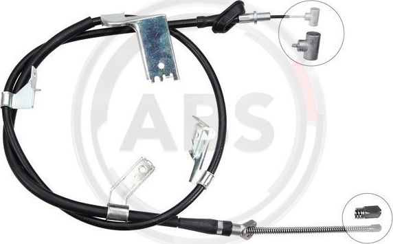 Трос ручника (тросик ручного тормоза) ABS. Артикул K13860