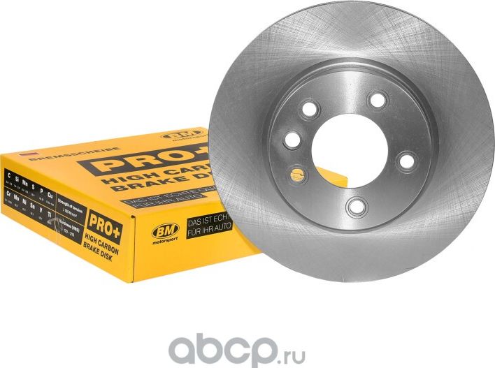 Диск тормозной высокоуглеродистый вентилируемый передний (BM). Артикул WIP0010