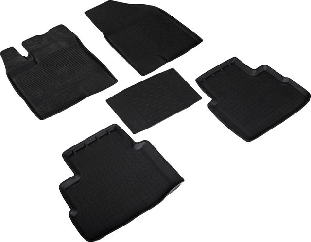 Коврики резиновые Seintex с высоким бортиком для салона Haval Dargo 4WD 2022-2026. Артикул 98611