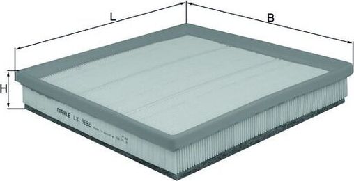 Воздушный фильтр Mahle-Knecht. Артикул LX 3888