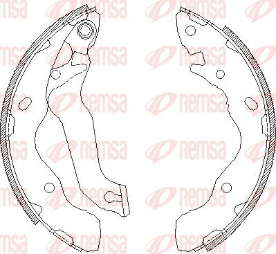 Тормозные колодки Remsa. Артикул 4141.00
