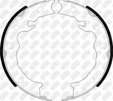 Тормозные колодки (стояночная тормозная система) NiBK. Артикул FN0685