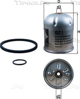 Масляный фильтр Mahle для Mercedes-Benz Actros MP3 2008-2012. Артикул OZ 1D