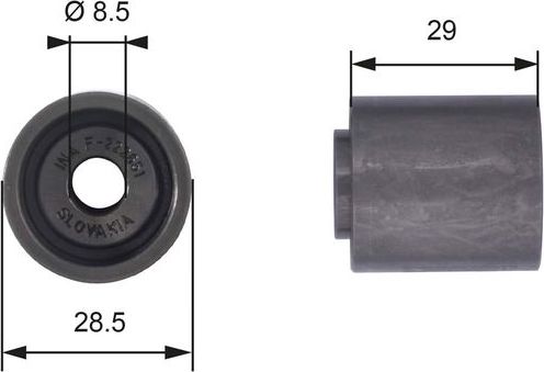 Направляющий (ведущий) ролик ремня ГРМ Gates (Металл). Артикул T42045
