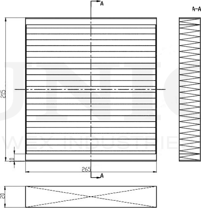 Фильтр салона (Unio). Артикул FLT-40047