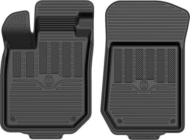 Коврики Rezkon резиновые передние для салона Renault Sandero II 2013-2018. Артикул 1529025300