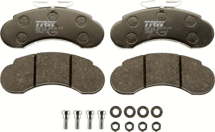 Тормозные колодки TRW. Артикул GDB1114