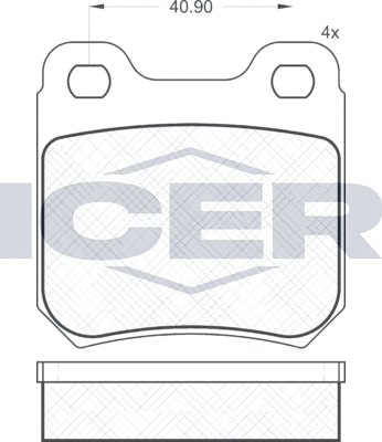 Тормозные колодки Icer. Артикул 180693