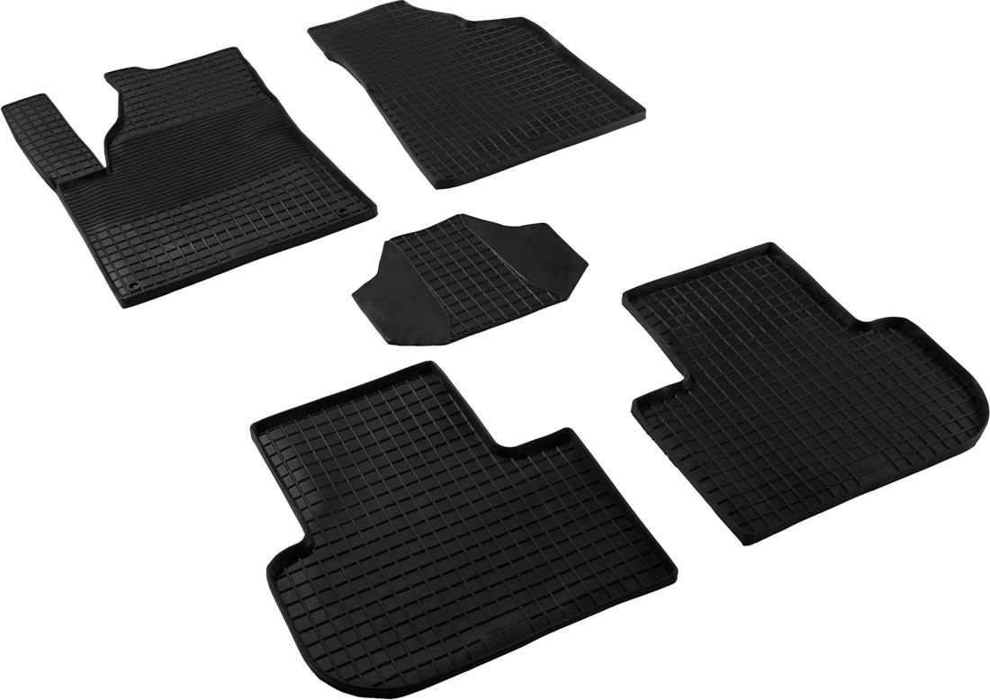 Коврики резиновые Seintex с узором сетка для салона FAW Bestune T77 2020-2026. Артикул 317231