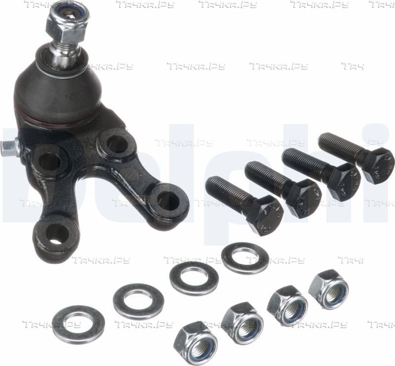 Шаровая опора Delphi передняя левая нижняя внешняя для Mitsubishi Pajero Sport I 1998-2008. Артикул TC832