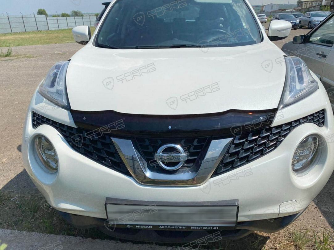 Дефлектор Cobra Tuning для капота Nissan Juke I 2010-2019. Артикул DK062