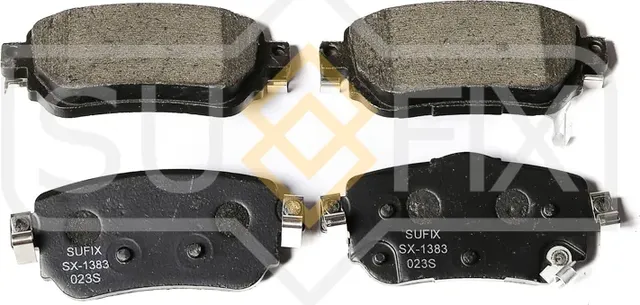 Колодки тормозные дисковые задние правые/левые NISSAN QASHQAI II (J11, J11) 2013 (Sufix). Артикул SX1383