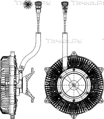 Муфта вентилятора (вискомуфта) Mahle Premium. Артикул CFC 215 000P