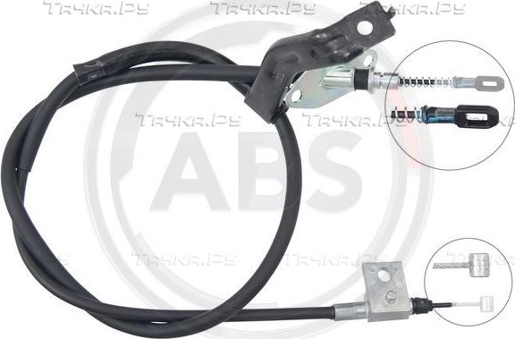 Трос ручника (тросик ручного тормоза) ABS. Артикул K17457