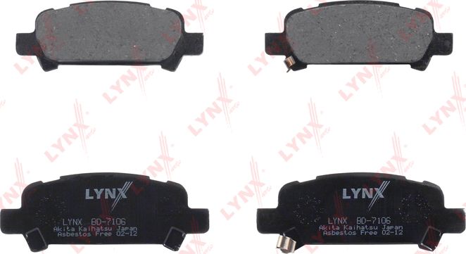 Тормозные колодки LYNXauto. Артикул BD-7106