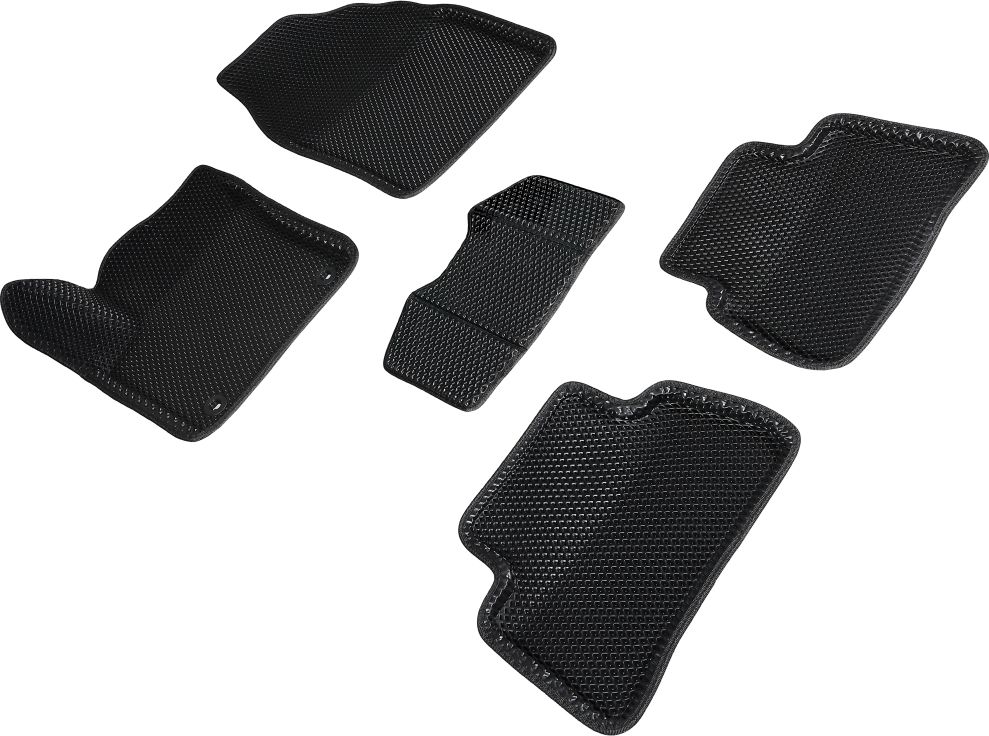 Коврики Seintex 3D EVA Ромб для салона Toyota CH-R 2WD 2016-2019 ЧЕРНЫЕ. Артикул 95218