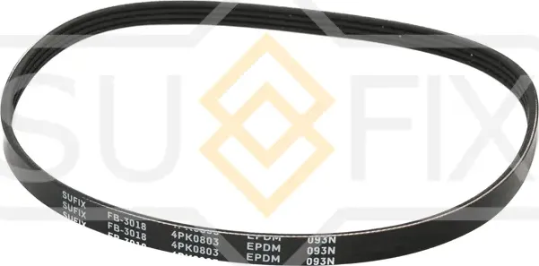 Ремень поликлиновый 4PK0803 (Sufix). Артикул FB3018