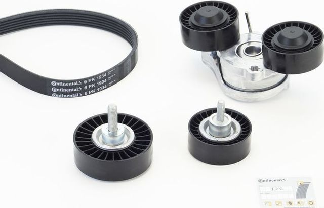 Приводной ремень поликлиновой с роликами (комплект) ContiTech для Jaguar F-Type I 2017-2026. Артикул 6PK1934K1