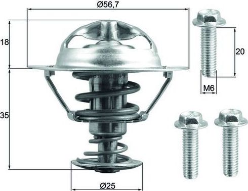 Термостат Mahle Behr. Артикул TX 202 90D